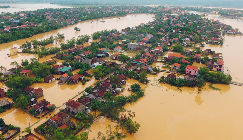 ベトナムの台風、水害について